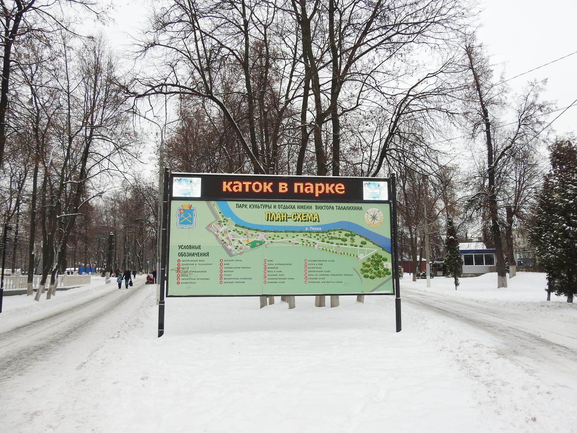 Зимние развлечения в парке Талалихина: каток, горки и мини‑зоопарк | РИАМО  в Подольске | РИАМО в Подольске