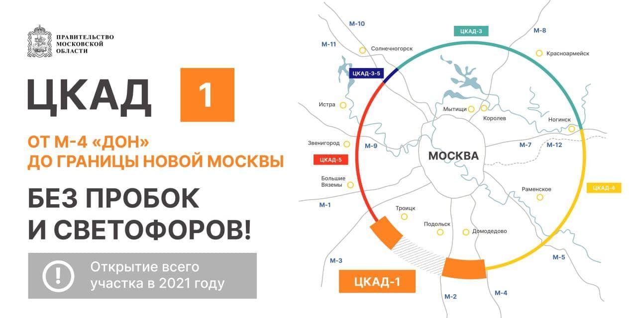 Запуск ЦКАД в декабре: какие участки открыли и как оплатить проезд | РИАМО  | РИАМО